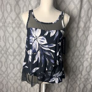 Miracle Suit NWT Size 10 Tankini Top 144$Retail Slimming Swim Suit Top